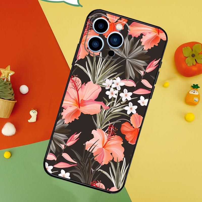 Чехол 'Тропический Рай Гавайский Цветок' для iPhone 13 12 Mini 11 14 15 16 Pro Max XS X XR 7 8 14 15 16 Plus