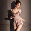 Sexy pajamas women's ice silk summer suspender vest shorts set 1011 new summer thin pure desire wind spring and summer