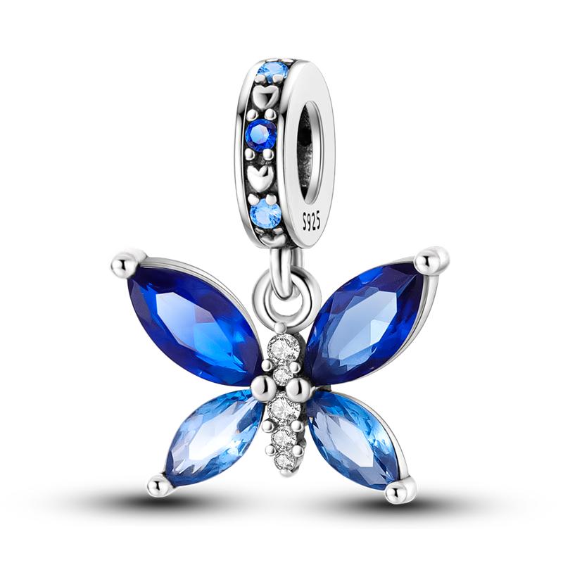 Blue Plane Devil'S Eye Charm Beads Original Charms Plata Copper Moon Cute Cat Pendants Fit Bangle Bracelet Diy Jewelry
