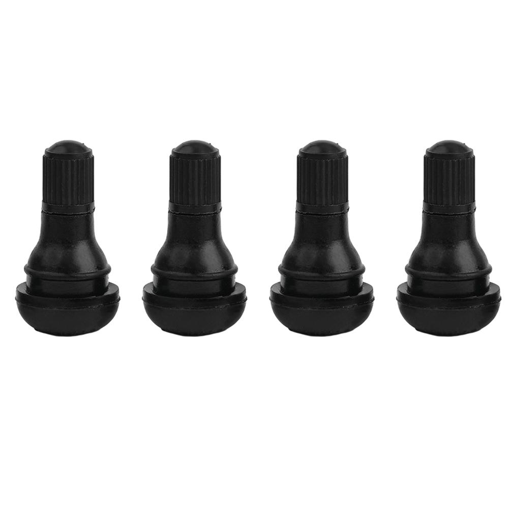 High Quality TR412 Rubber Valve Tubeless Nozzle with Valve Core Set of Four
