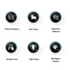Solar Voice Bird Deterrent 3 Rotating Reflective Prisms Bird Scare Device Insulated Base For Outdoor Orchard Power Grid