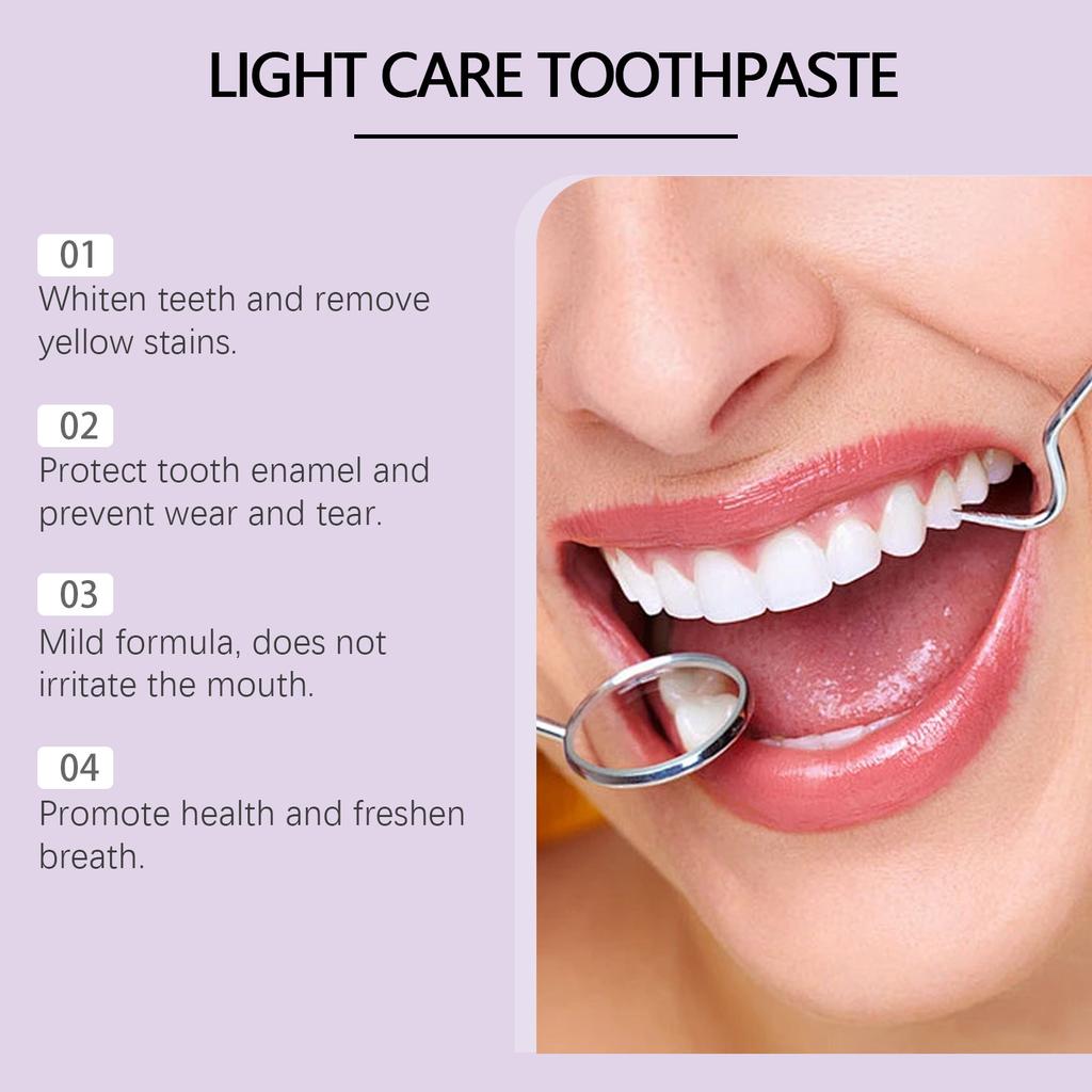 120g Teeth Whitening Toothpaste Reduce Yellow Protect Tooth Enamel Fresh Breath Oral Cleaning Teeth Gum Care Toothpaste