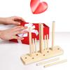 Double Sides Bow Maker 5-in-1 Ribbon Wreath Bow Knot Maker with 8 Stickers DIY Decor Tools for Christmas Festival Party