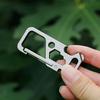 Outdoor Multi Tool Titanium Alloy Clip Key Chain Holder Bottle Opener Wrench Bike Tool