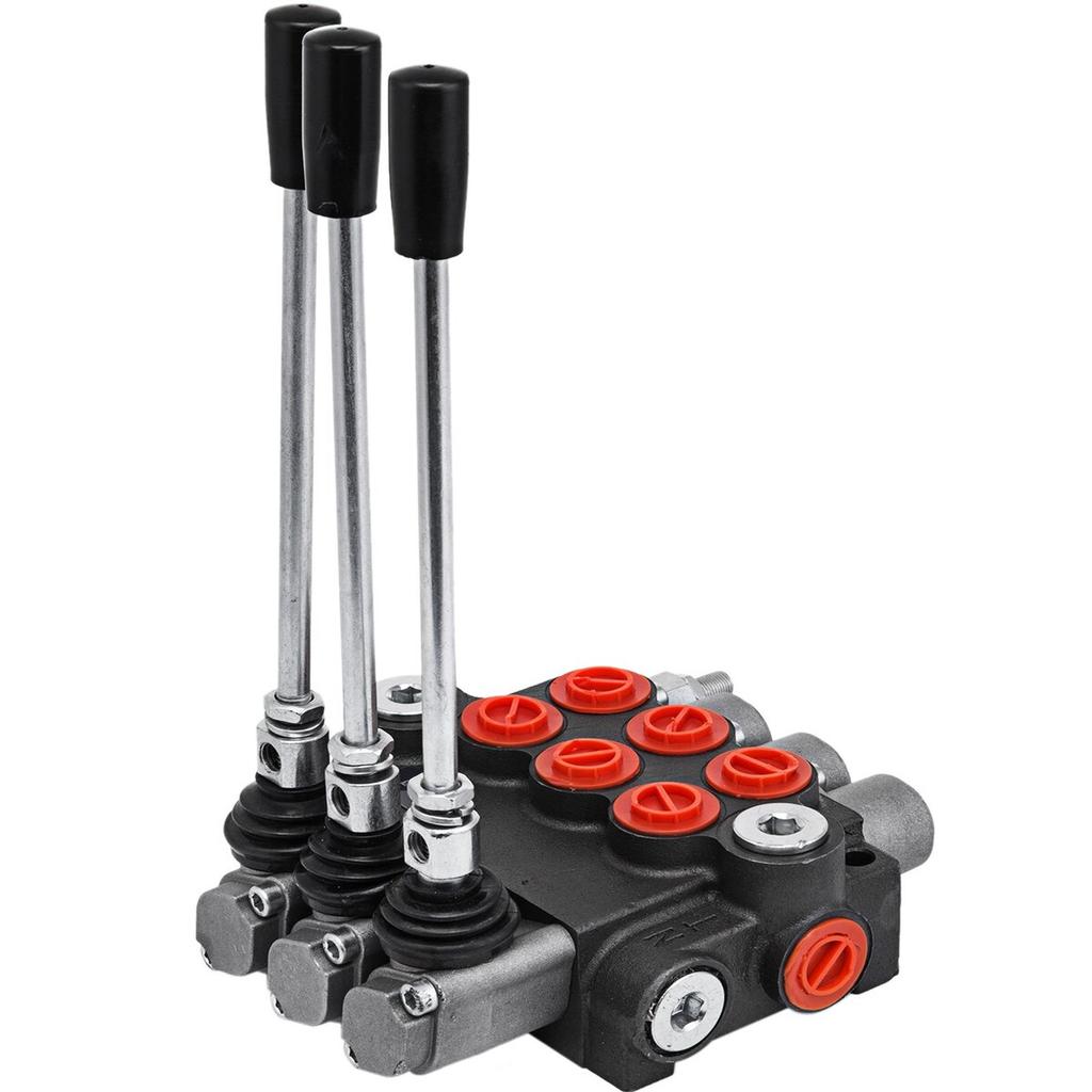 3 Spool hydraulic control valve,hydraulic valve unibody 3 spool valve ,Hydraulic Directional Control Valve 11gpm 40 L Double Acting Cylinder