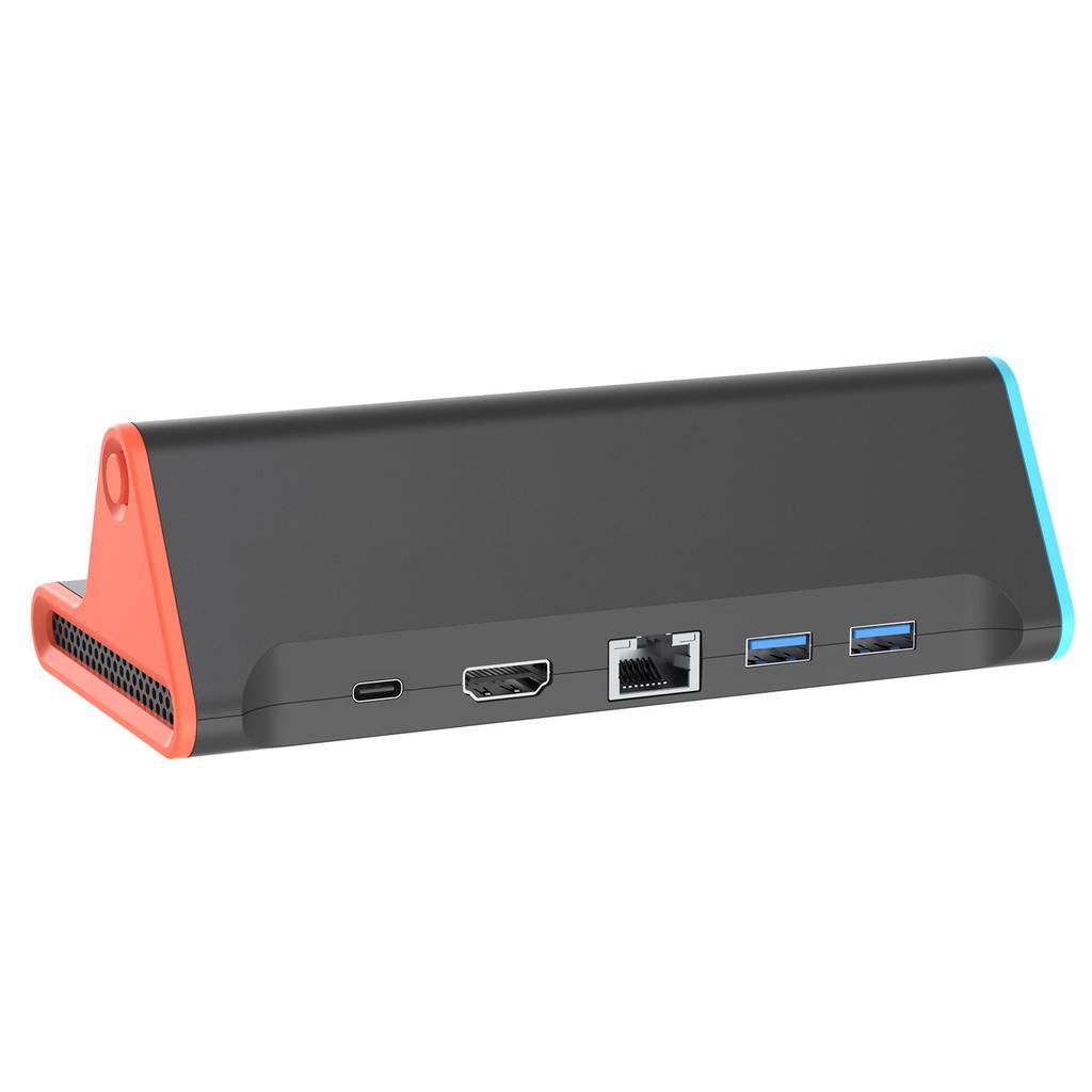 Док-станция с портом Ethernet для Switch2, портативный хаб-адаптер, HDMI-выход 4K, USB-C, для консоли Nintendo Switch2