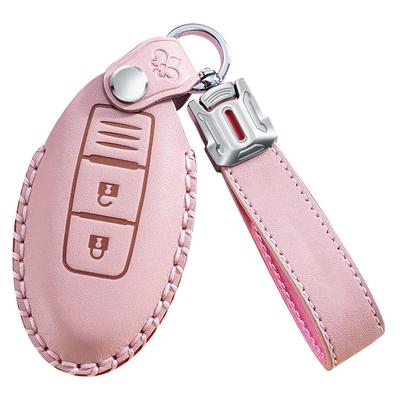 LETINGFAR Чехол для ключей для Nissan, Чехол для смарт-ключа, Крышка для ключа, Натуральная кожа, Разработан для