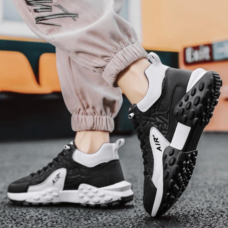 Брендовые мужские кроссовки, дизайнерские удобные кроссовки для мужчин, повседневная обувь с нескользящей подошвой, модная обувь для мужчин на платформе