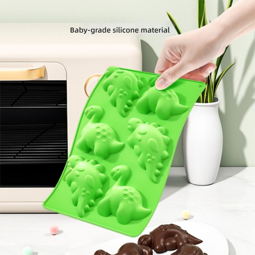 Cute Cartoon Chocolate Frog Mold No-Stick Baking Molds High Quality Dinosaur Molds Baking Dessert