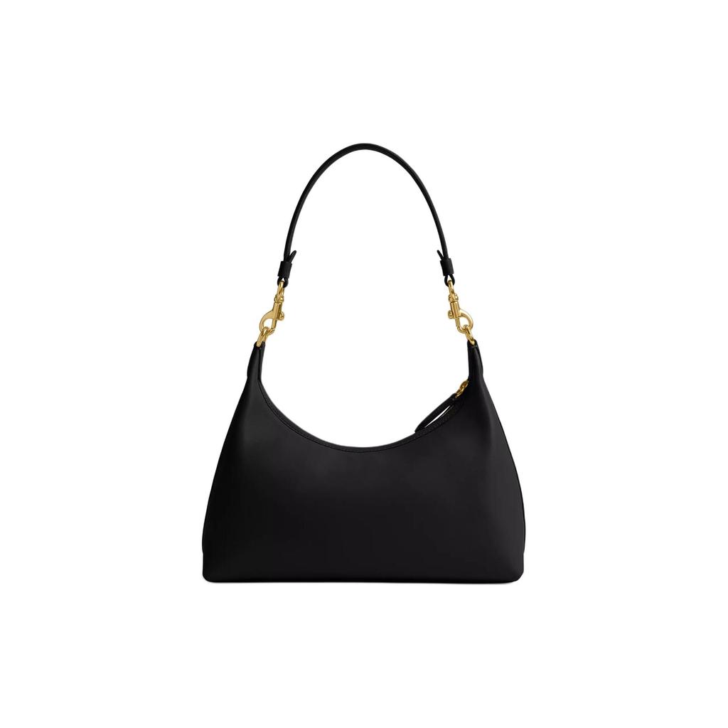COACH Juliet Glove Tanned Leather Handbag, Shoulder Bag Large Women's Brass & Black CR981-B4BK
