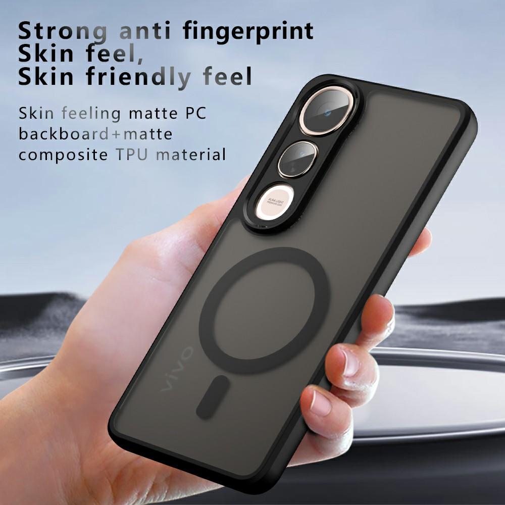 Чехол для vivo V50 Lite 5G/V50 Lite 4G, совместимый с MagSafe, матовая накладка на телефон из ТПУ+ПК