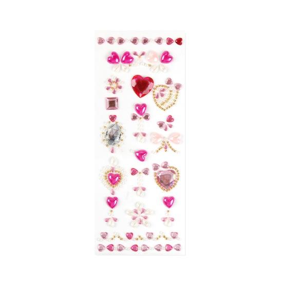 Acrylic Gem Face Stickers for Kids Colorful Rhinestone Self-Adhesive Gems for Girls Stage Performance