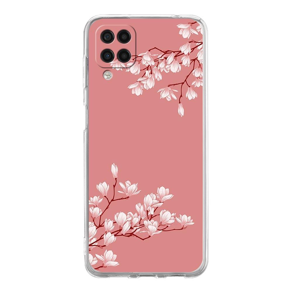 Phone Case for Samsung Galaxy A13 A15 A25 A51 A71 A21S A11 A31 A52 A41 A23 A53 A73 A32 5G A03S A05s Cover Cherry Blossom Tree