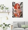 Wall Printing Painting  Lady Jungle -A- Cm 80X2,8X120