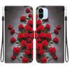 Чехол-книжка из искусственной кожи ручной работы для Redmi A1/Redmi A2, противоскользящий ударопрочный чехол с ремешком на запястье и дизайнами кошек с сердечками/розами