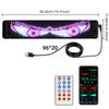 LED Car Soft Screen Light - USB Flexible Bluetooth Display with Full Color and Devil's Eye for Windows