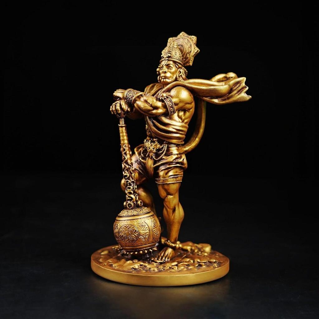 Hanuman Ji Murti Panchmukhi Hanuman Pavan Putra Bajrangbali Murti Bahubali Hanuman Idol for Car Dashboard