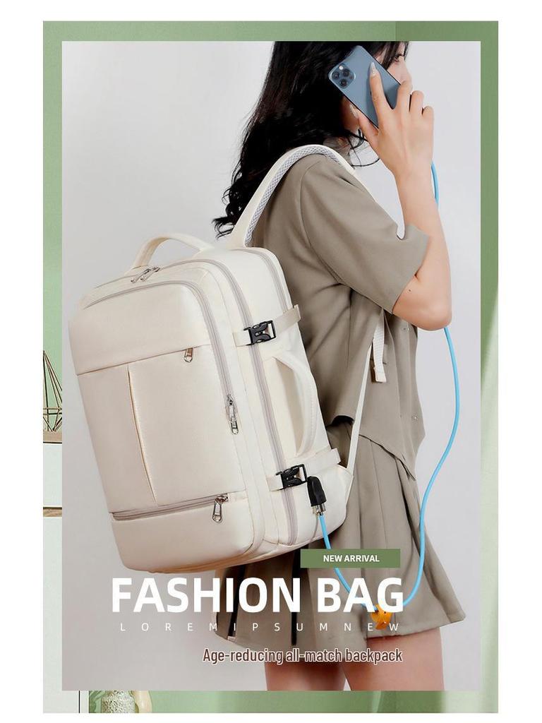 Women's Cross-Border Backpack, Large Capacity, Versatile Travel Bag for Short Business Trips