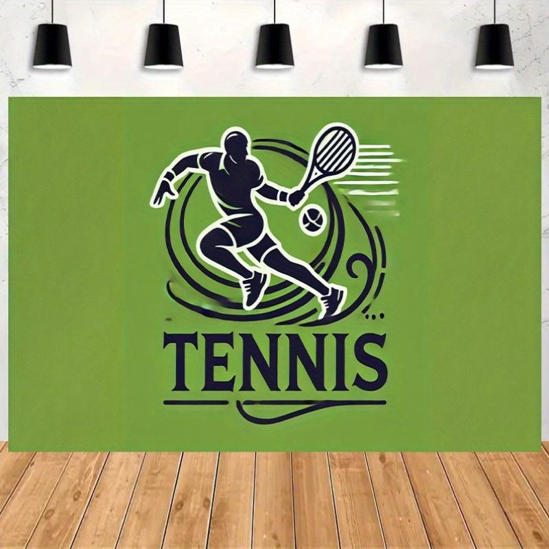 2D plane 1-piece dynamic background cloth for tennis players' movements birthday banner and flag supplies