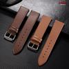 Винтажный коричневый тонкий кожаный ремешок для часов Ультратонкий ремешок для часов из натуральной кожи 12 мм 14 мм 16 мм 18 мм 19 мм 20 мм 21 мм 22 мм Браслет