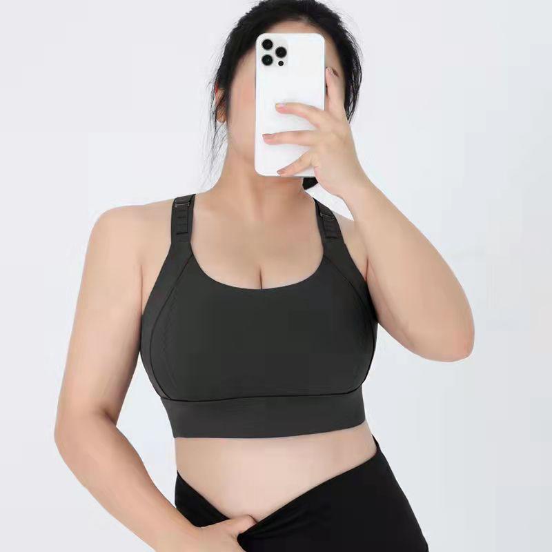 Женский бюстгальтер на молнии, спортивное нижнее белье, ударопрочный, для бега, большой размер, жир, мм, высокоинтенсивный жилет для йоги, бесшовный, собирающий, фитнес-бюстгальтер, пуш-ап, топ
