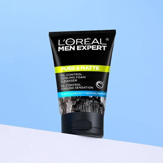 L'Oréal Paris Men Pure & Matte Charcoal Powder Cleansing Foam 100ml