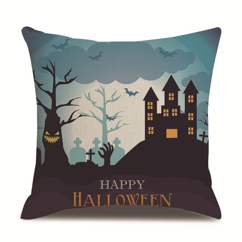 Хэллоуин Льняная Наволочка Наволочка с Принтом
