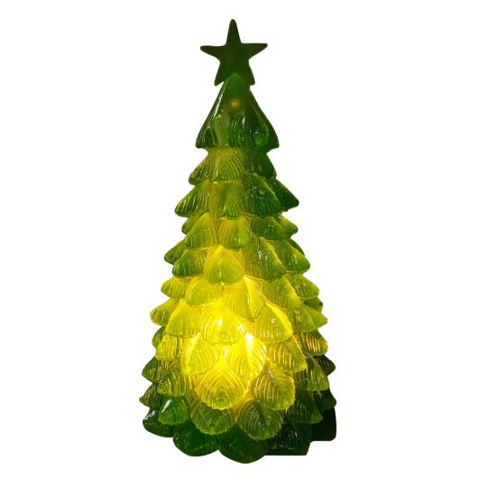 Yousheng LED Christmas Tree Night Light Glowing Tree Decoration Festive Tabletop Ornament Atmosphere Party Holiday Gift