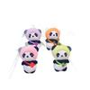 Adorable Plush Panda Keychain Plush Toy For Couples Gifts With Soft Short Fur