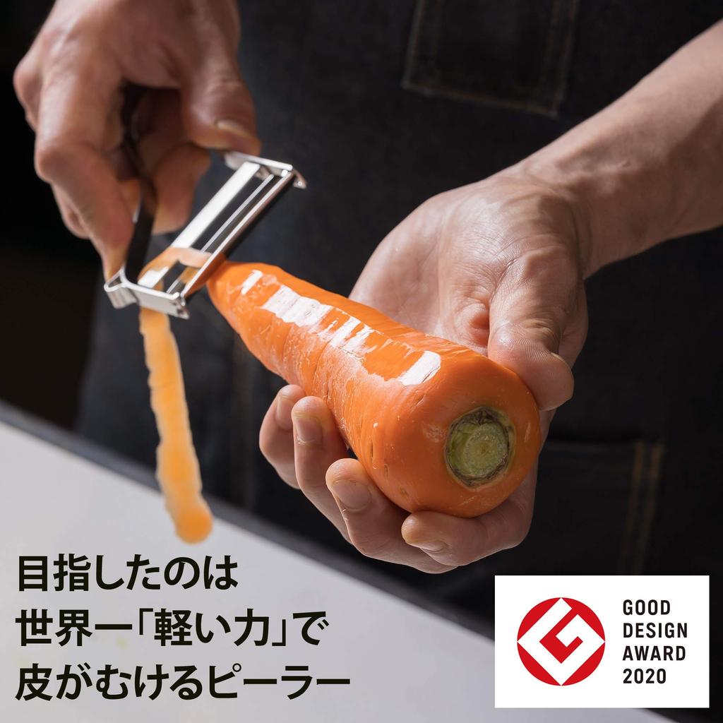 Овощечистка Iidaya Ever Peeler для People in Blade 2020, победитель премии Good Design Award, профессиональная спецификация, маленькая, легкая, для правшей (Сделано в Японии/Заменяемо