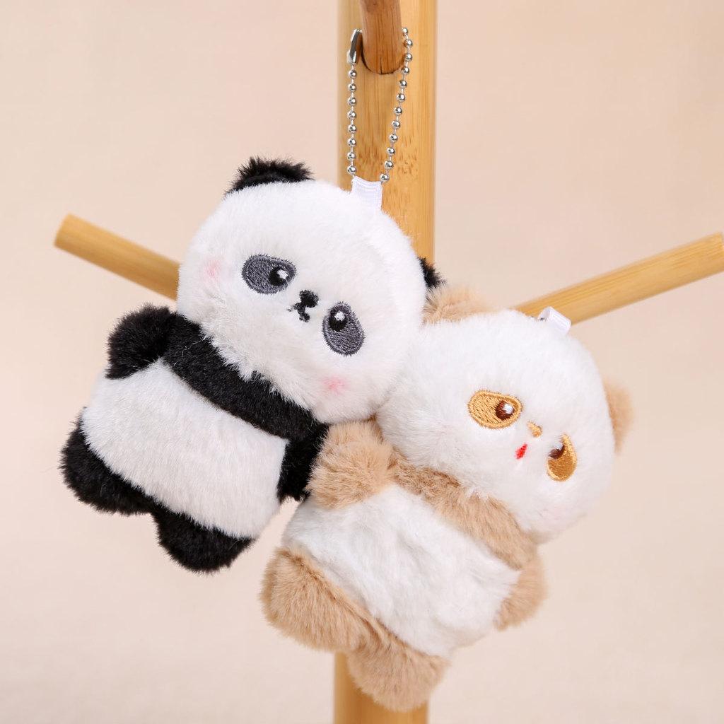 Panda Soft Plush Keyring With Short Plush Material For School Bag Decor