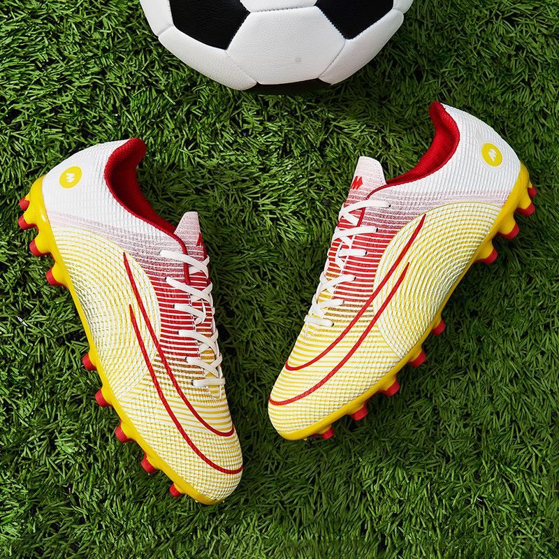 Yuanyang новые футбольные бутсы мужские и женские студенческие травяные игровые тренировочные AG длинные шипы TF сломанные шипы спортивная обувь цельные 2025