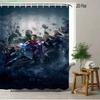 Spider-Man Red Web Pattern Waterproof Shower Curtain For Superhero Bathroom Decor
