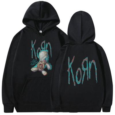 Korn Issues Рок-группа Музыкальный альбом Толстовка Мужская винтажная металлическая готическая толстовка большого размера Уличная одежда Хип-хоп Панк Толстовка с капюшоном