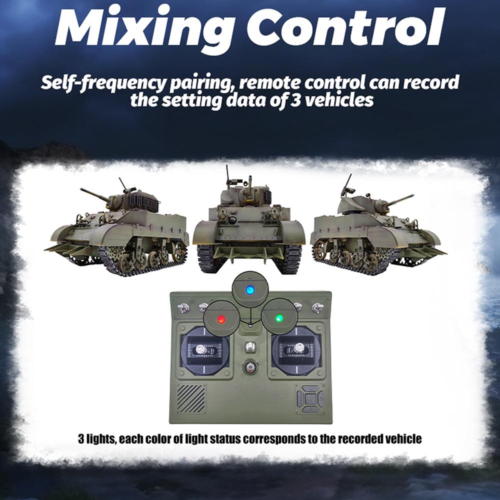 Remote Control Tank 1/16 Full-scale Remote Control Tank Toys Simulated Sound and Motion 360 Degree