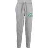 Polo FW22 Logo Print Lace-Up Knit Joggers Men Joggers Gray 710878607-003