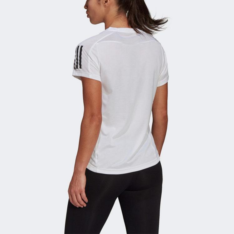 adidas Собственная футболка The Run Tee Performance Training с коротким рукавом для женщин, белая GJ9989