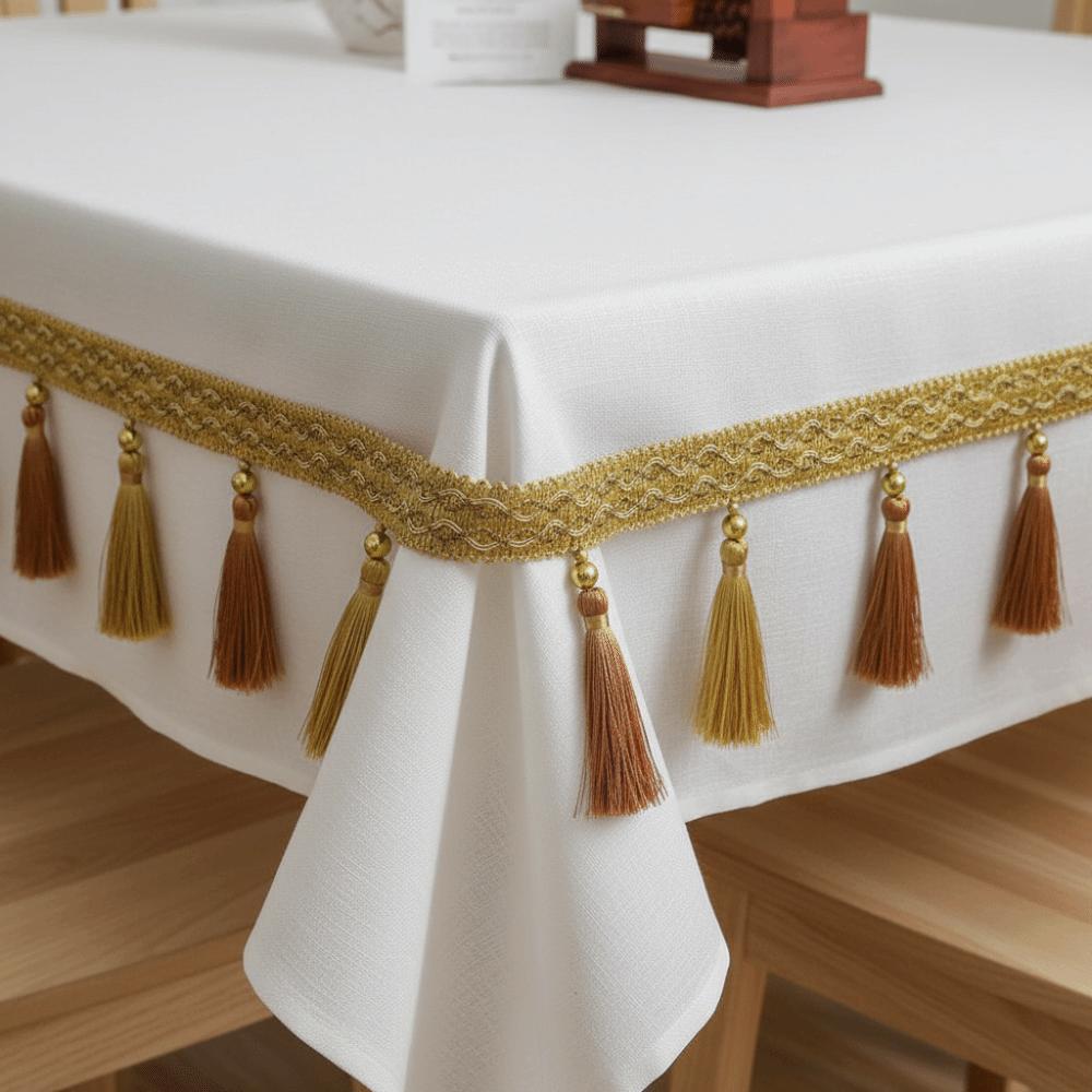 12M Craft Making Vintage Fringe Trim with Hanging Tassel Chain Tassel Ribbon Home Decoration