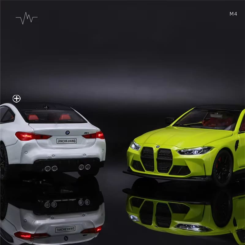1:24 M4 G82 Coupe литой под давлением сплав спортивный автомобиль модель игрушечный гоночный автомобиль имитация звук и свет амортизатор инерционный детский подарок