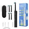 Electric Toothbrush Rotary Round Head Adult Soft Bristle Induction Automatic Men's And Women's Couples Set Compatible With Orab