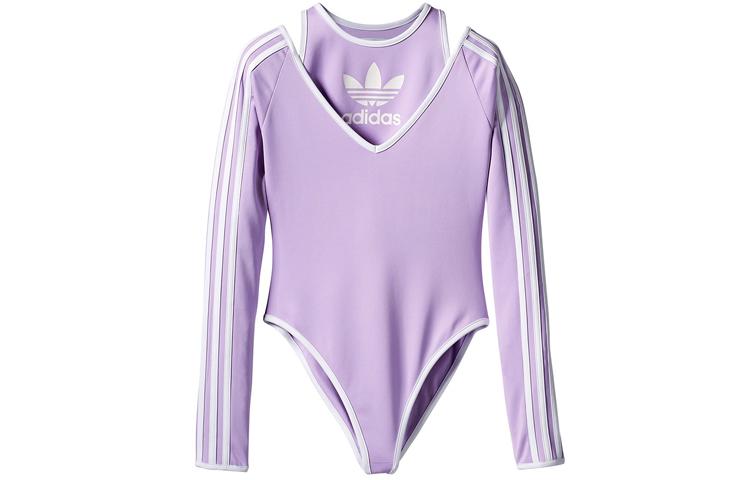 adidas Оригинальный женский купальник цельный фиолетовый EH6036