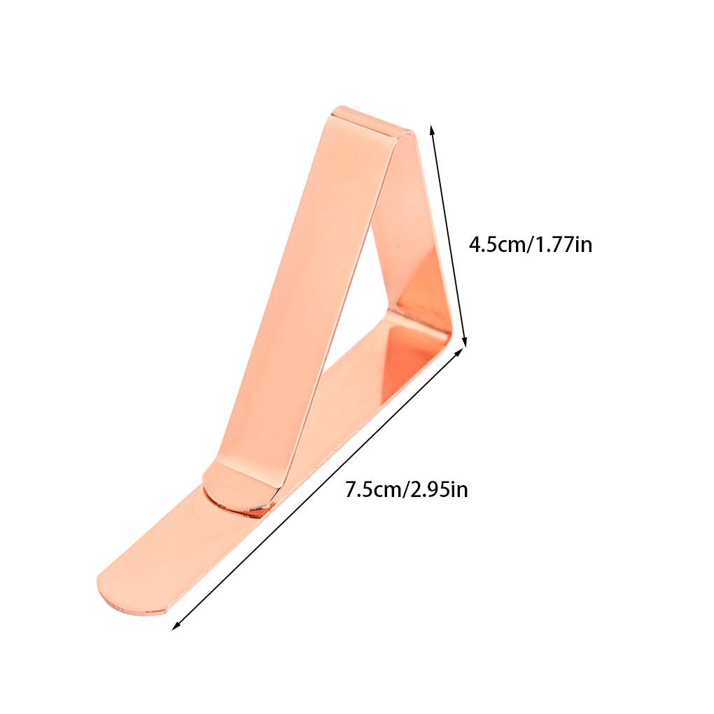 12 шт. Устойчивые зажимы из нержавеющей стали для скатерти - Легко экономят время и усилия Держатель для круглых скатертей золотистый