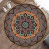 Home Decor Round Carpet Bedroom Living Room Decor Printed Carpet Kitchen Bathroom Anti-Slip Mat Kids Play Mat Alfombra