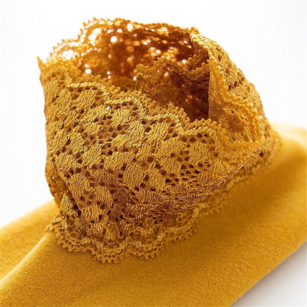 Autumn Winter Hollow Lace Short Floor Socks Silicone Anti Slip Warm Velvet Loose Mouth Socks Low Tube Thicken Meia