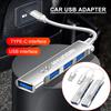 1Pc Type-C Turn USB Adapter Multi Port Distributor Hub For Hyundai Mistra Lafesta Elantra Accent IX35 I20 I30 Azera Sonata