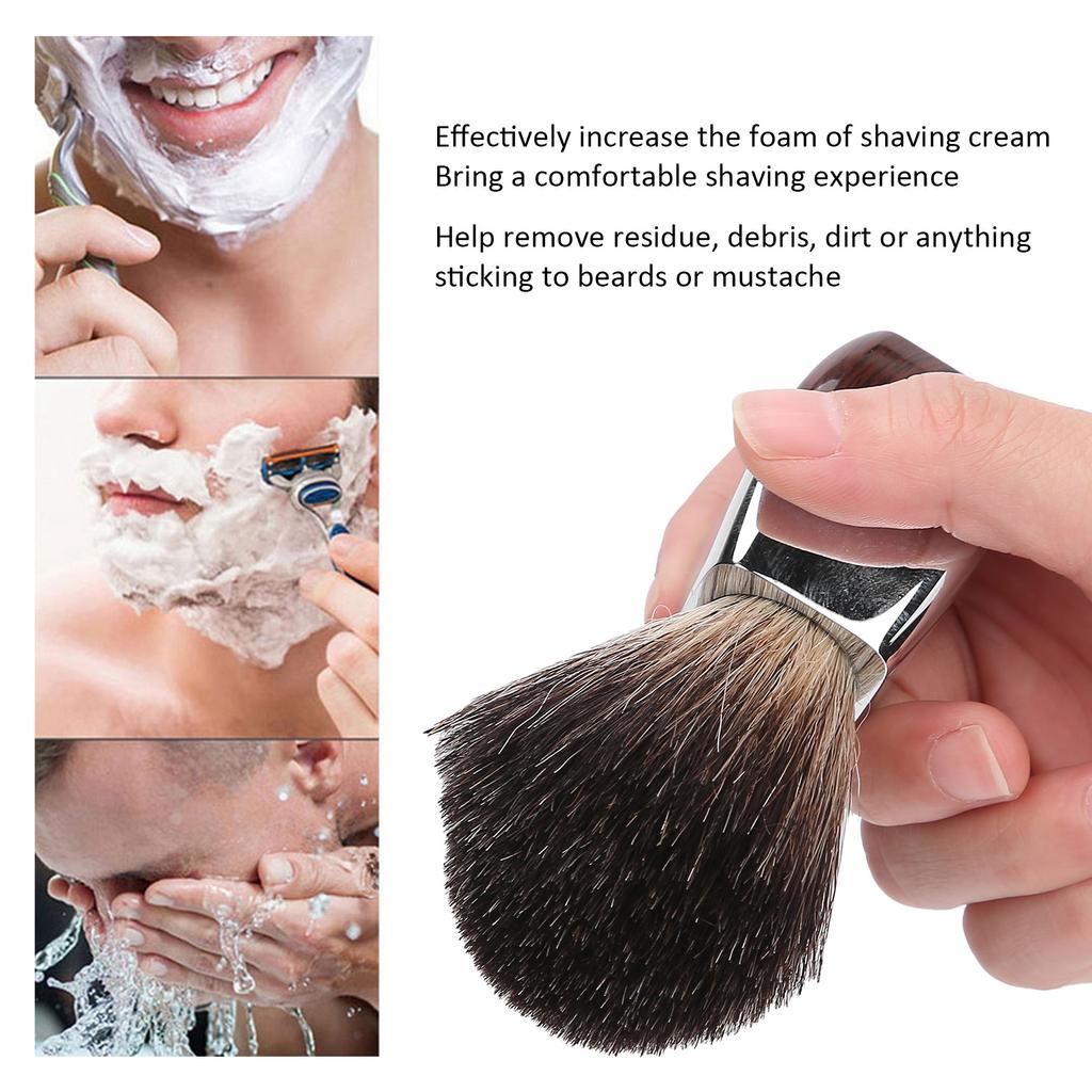 Профессиональная мужская помазка для бритья, портативная дорожная помазка с ручкой из нержавеющей стали