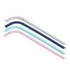 Curved Straight Straw Drinkware Food Grade Colorful Silicone Party Bar Accessories Mug Straws Long Flexible Reusable