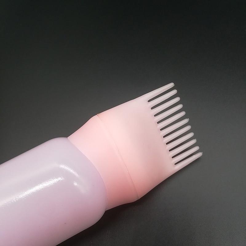 Hair Dyeing Agent Bottle Dense Tooth Combing Hair Salon Bottle Comb Hair Partial Dyeing Tool Bottle