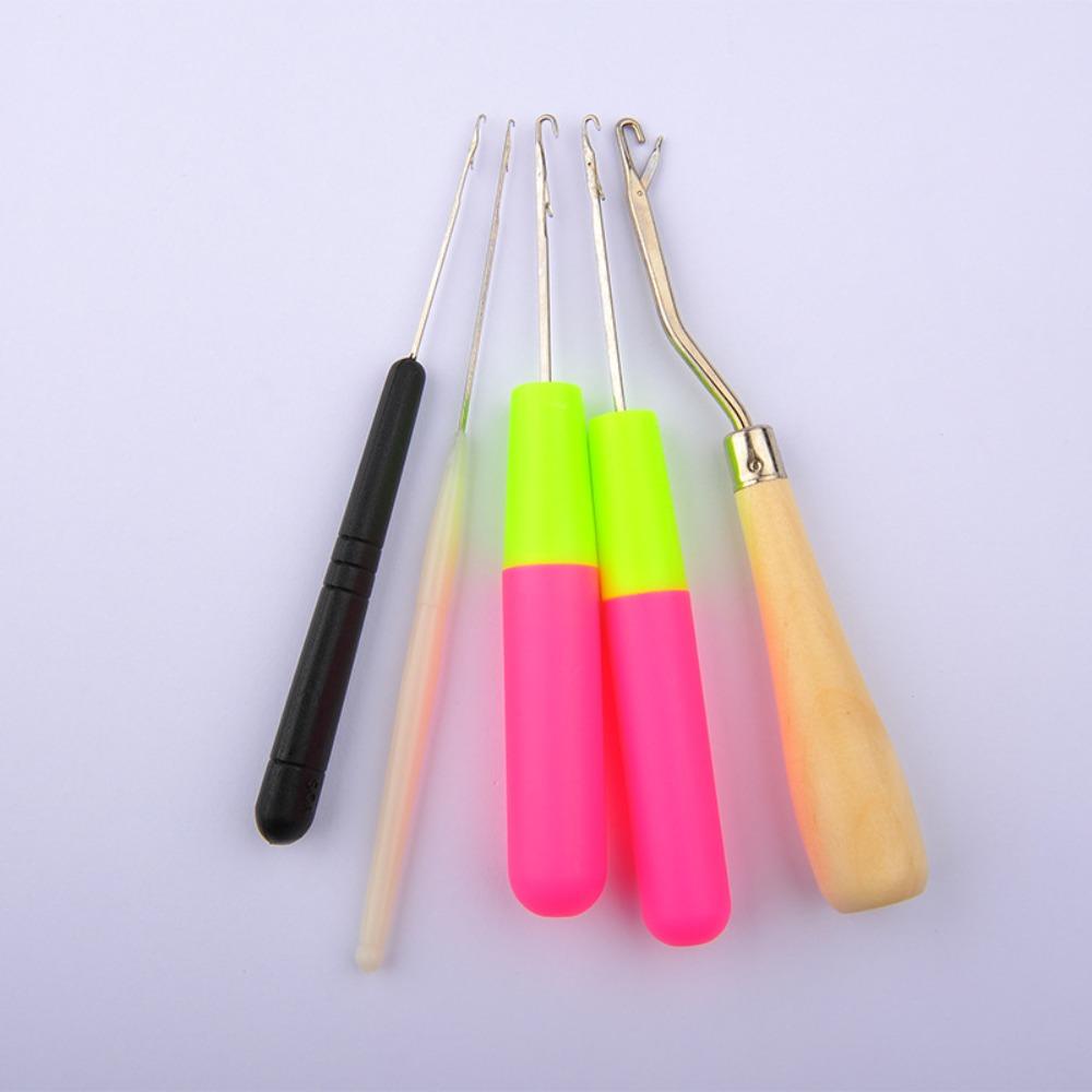 Braid Craft Hair Weave Needle Wig Making Tools Dreadlock Crochet 5 Pcs/set  Wig Crochet Needles