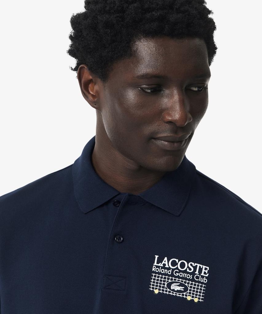 Мужская футболка-поло LACOSTE Roland Garros с принтом Ph0379-56G 166